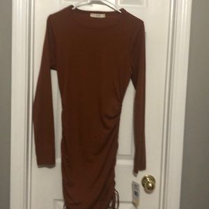 Juniors' Live To Be Spoiled Long sleeve dress.
